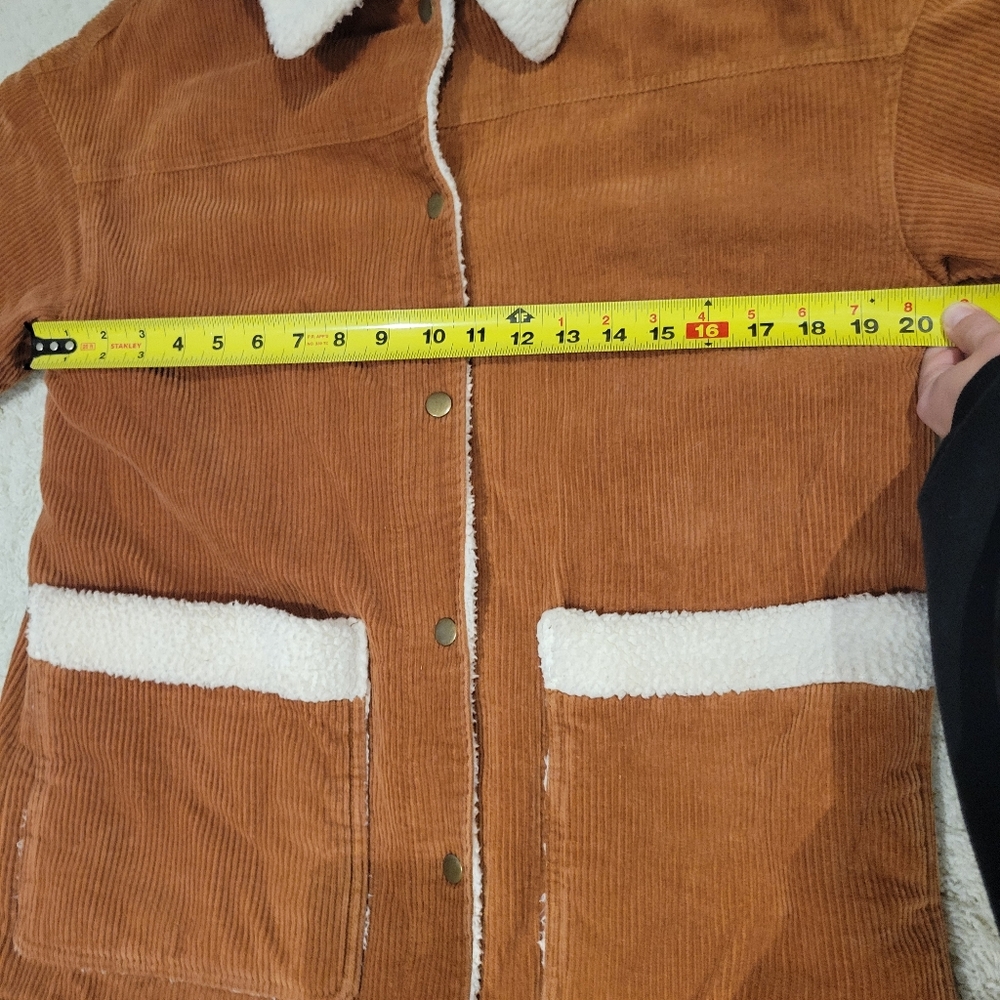 Jackson Rowe Flicker Sherpa Lined Corduroy Coat Womens Small - Picture 12 of 12